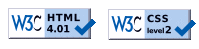 Validated CSS2 and HTML 4.01